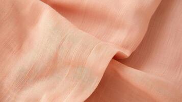 Closeup of a Peach Fuzz ondown shirt, a classic and timeless addition to a minimalist wardrobe. photo