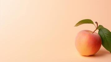 Minimalistic view of a minimalist peach background, with a soft gradient and subtle hints of Peach Fuzz. photo