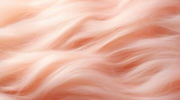 Closeup of a soft and soothing pastel Peach Fuzz background, with a gentle mix of layered textures and soft, blurred lines. photo