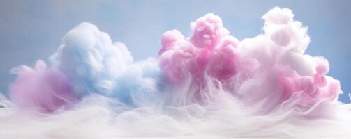 Sweet sugary clouds Emerging as if from a fairy tale, these sweet crystalline clouds bring together a intricate display of spun sugar, delivering an ephemeral burst of enchanting photo