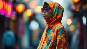 Unleash your creativity and personal style with this genderfluid look, featuring a bright and playful hoodie in a genderneutral fit, paired with relaxed uni joggers. Add a touch of edge photo