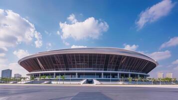 A stadium with a dedicated robotics and engineering laboratory promoting the intersection of science and sports photo
