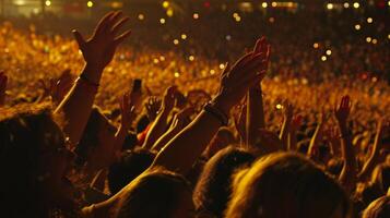 The stadium became a symphony hall as the unified chants of the crowd harmonized in perfect unison photo