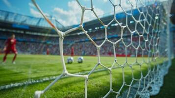 The sound of thunderous applause filling the air as a recordbreaking goal is scored photo