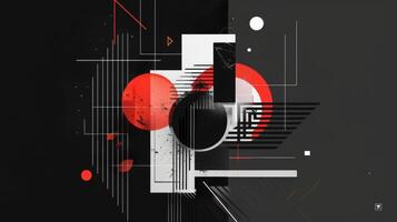 A modern and sleek design featuring bold typography and geometric shapes perfectly embodying the minimalistic and electronic sound of this house music album photo