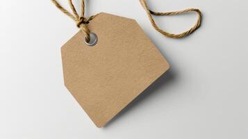 Bring a touch of sophistication to your food products with this minimalistic and refined tag mockup photo