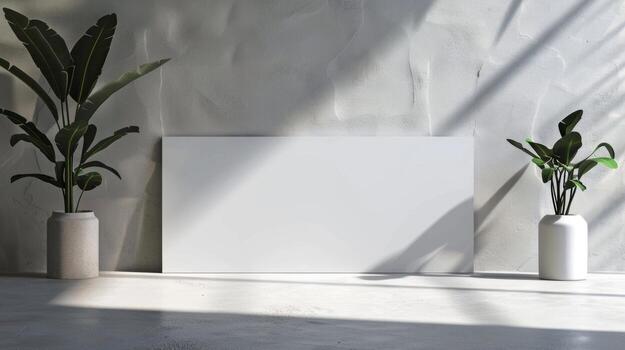 Blank mockup of a rectangular banner with a clean and modern design making it perfect for promoting a corporate event or brand photo