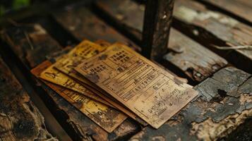 Rustic ticket design incorporating earth tones and nature elements for an outdoor festival photo