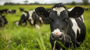 A family farm is shown utilizing biogas technology to convert animal waste into a clean and renewable source of energy allowing them to save on fuel costs and generate additional income. photo