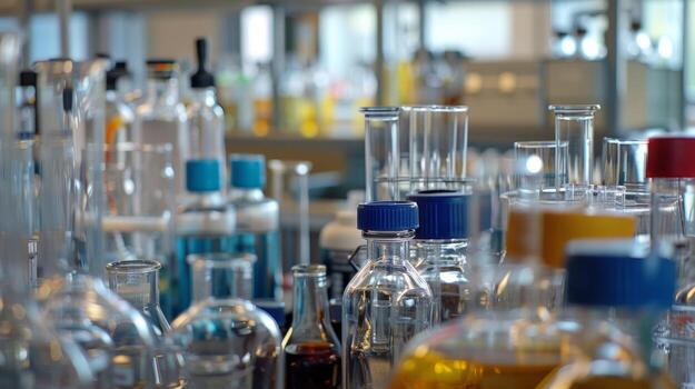 A bustling research lab at a biorefinery where scientists are developing tingedge techniques for optimizing energy production from various biomass sources. photo