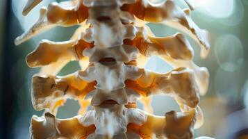 The strong straight spine is the backbone of the body providing stability and structure much like the steel beams in a modern highrise building. photo