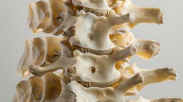 The unique shape and structure of the spine serving as the central pillar of the body make it a true work of art worthy of admiration and appreciation. photo