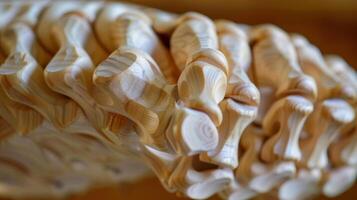 The joints of the fingers slightly providing support and flexibility for intricate movements. photo