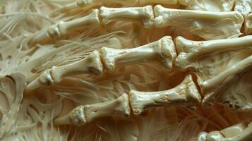 The intricate bones and joints of the fingers are like a puzzle fitting perfectly to create a fully functioning hand. photo