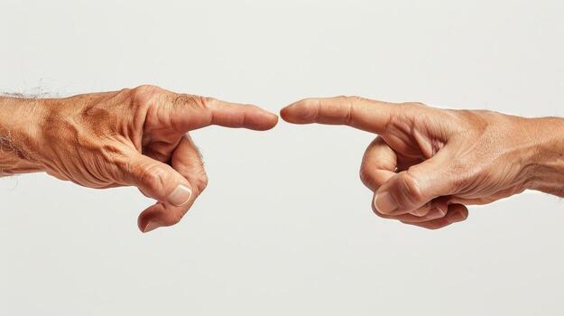 The thumbs and index fingers are the most prominent digits working together to manipulate and create. photo