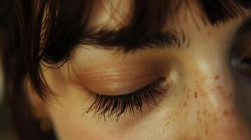 The dance of the eyelashes is like a delicate tango between the upper and lower lids. photo