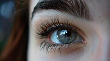 The hypnotic sway of the lashes is impossible to look away from. photo