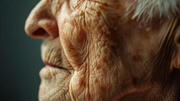 The wrinkles along the neck highlight the continuous movement of the pulsing artery a reminder of the relentless rhythm of life. photo