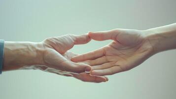 The angular and geometric shapes created when two hands meet in a gesture of greeting or farewell. photo