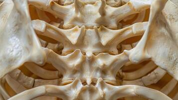 The symmetrical alignment of rib bones elegantly encasing and protecting vital . photo