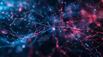 A closer look reveals a complex network of thin blue and red lines a mesmerizing sight that follows the rhythm of the heartbeat. photo