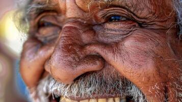 The laughter lines around his eyes like rainbows after a storm are a reminder that joy always follows hardship. photo