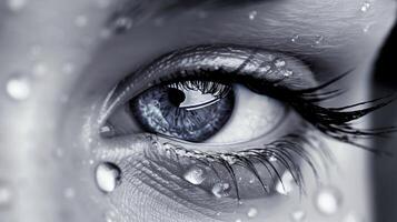 The fluidity of tears is a reminder of our ability to feel deeply and wholly. photo