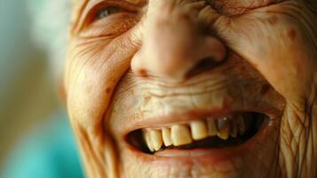 The creases around the mouth and eyes are in constant motion as the persons laughter takes over creating a landscape of bubbling happiness. photo