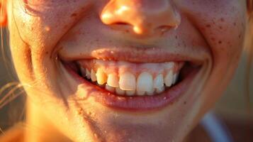 The natural folds and creases around the mouth and eyes take on a life of their own during a bout of infectious laughter almost as if they are breathing with the persons happiness. photo