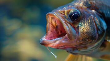 The smooth and slippery texture of a fishs tongue used for swallowing prey whole. photo