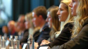 A panel of experts from the legal environmental and energy sectors hold a roundtable discussion on the best way to regulate the oil and gas industry photo