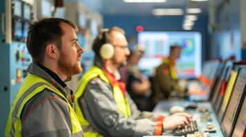 The control room is a hub of activity and the operators play a crucial role in keeping the electricity flowing to homes and businesses photo