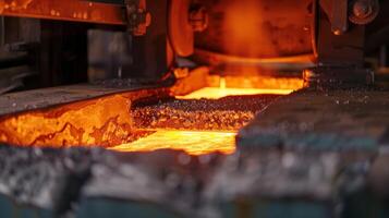 A closeup of specialized equipment capturing and reusing excess heat in a foundry photo