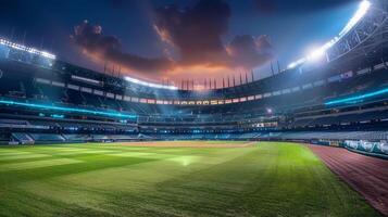 un detallado Mira a el tinte tecnología detrás un estadios energía eficiente LED Encendiendo diseño foto