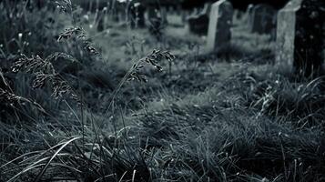 A patch of grass pressed down with the weight of endless tears a silent monument to the pain endured. photo