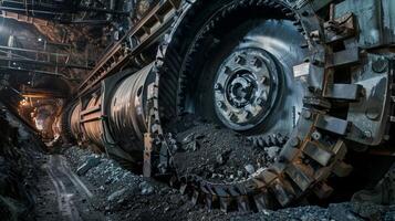 The machines used in lignite mining require regular maintenance and upkeep to keep them running smoothly photo