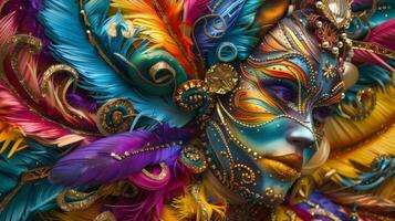 From elaborate floats to extravagant costumes these abstract backgrounds capture the extravagant and grandiose nature of Carnival celebrations photo