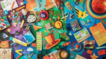 A detailed image of a poster displaying various strategies and activities for implementing themebased learning in the classroom with a focus on handson and projectbased ods photo