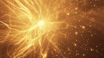 A visualization of two individuals one giving and one receiving energy connected by a beam of light illustrating the energy transfer in a Reiki attunement photo