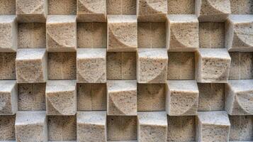 A textured panel made of a lightweight material used for soundproofing and reducing environmental noise in buildings photo