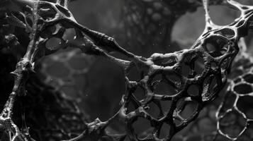 The carbon nanotube network within the aerographite is densely packed yet flexible enabling it to withstand both compressive and tensile forces photo