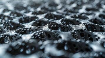 A zoomedin view of the aerographite material itself revealing its lightweight and porous texture perfect for building environmentally sustainable structures photo
