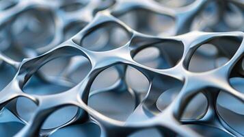 A macro photograph showcases the intricate and geometric structure of a piezoelectric material hinting at the potential for future sustainable design through its remarkabl photo