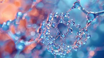 A microscopic view of a selfassembling nanogel capable of carrying and releasing theutic proteins or antibiotics. Its unique structure allows for sustained release of drug photo