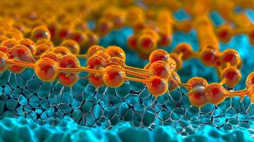 A microscopic view of a graphene surface with individual carbon atoms visible. Through precisely controlled doping and functionalization such surfaces can be tuned to hav photo