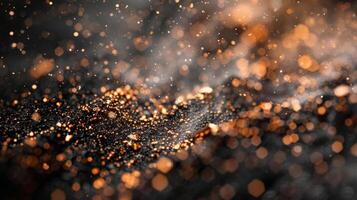 Tiny flecks of copper and graphite dance across the surface their irregular shapes and paths mimicking the elusive nature of electricity photo