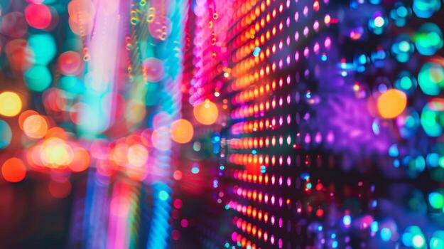 The use of quantum dots in display technology has unlocked a whole new level of brightness and contrast as depicted in this closeup image of a screen with vivid lifelike colors photo