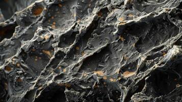 A closeup of the surface of aerographite under a scanning electron microscope revealing its highly textured and porous surface at a microscopic level photo