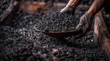 The constant movement and flow of coal a neverending cycle in the hands of the skilled stoker photo