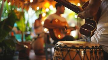 Live music fills the air on weekends with local musicians playing calming Caribbean tunes adding to the bistros laidback atmosphere photo
